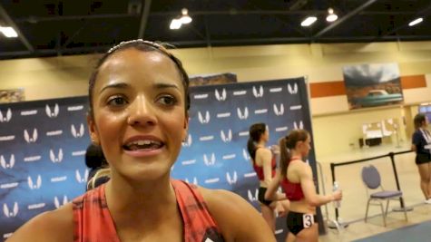 Kaela Edwards after third place finish at US indoors