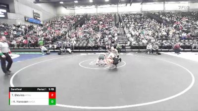 150 lbs Semifinal - Henry Hanssen, Wasatch vs Tyler Blevins, Mountain View