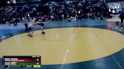 150 lbs Cons. Round 2 - Noah Troxel, Nebraska Wrestling Academy vs Kade Abbey, Kearney Matcats