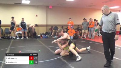 170 lbs Rr Rnd 5 - Caleb Kinsey, Team Round Up HS vs Hunter Goelz, Bethel Park HS