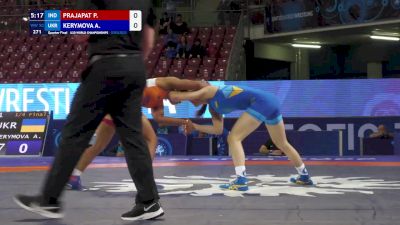 50 kg 1/4 Final - Priyanshi Prajapat, India vs Aida Kerymova, Ukraine