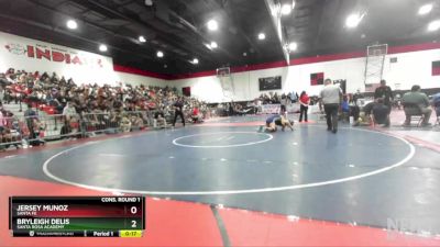 125 lbs Cons. Round 1 - Jersey Munoz, Santa Fe vs Bryleigh Delis, Santa Rosa Academy