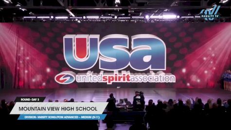 Mountain View High School - Varsity Song/Pom Advanced -- Medium (8-11) [2023 Varsity Song/Pom Advanced -- Medium (8-11) Day 3] 2023 USA Spirit & Junior Nationals/Collegiate Championships