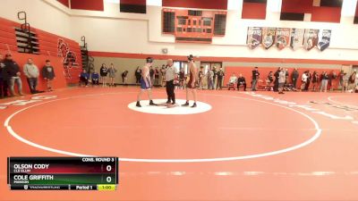 145 lbs Cons. Round 3 - Olson Cody, Cle Elum vs Cole Griffith, Manson