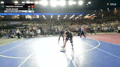 138 2A Cons. Round 3 - Blake Walker, Jensen Beach vs Preston Thompkins, Riverdale