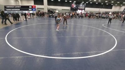 140 lbs Semis - Katie Davidson, Team Nazar Training Center vs KiMorah Cathey, Hurricane Wrestling Academy
