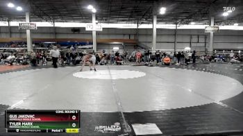 85 lbs Cons. Round 5 - Gus Jakovac, Homedale Middle School vs Tyler Marx, Meridian Middle School