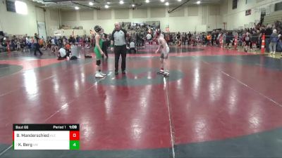 95 lbs Cons. Round 2 - Keagan Berg, Victory Wrestling vs Brock Manderschied, Alexandria