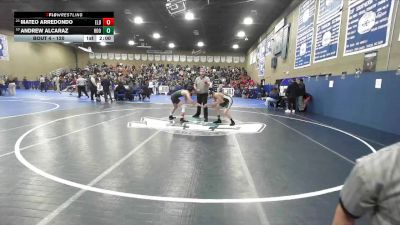 120 lbs Champ. Round 1 - Mateo Arredondo, El Diamante vs Andrew Alcaraz, Hoover