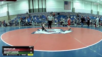 58 lbs Quarterfinal - Bennett Dawson, Team Tulsa Wrestling Club vs Brantley Lee, Indian Creek Wrestling Club