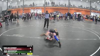 65 lbs Cons. Round 3 - Declan Conroy, Mighty Warriors Wrestling Acad vs Reid Bronniman, Cobra Wrestling Club