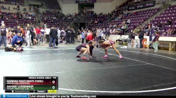 115 lbs 1st Place Match - Hannah Naccarati-Cholo, Arizona Girls Wrestling vs Saydee Lussenhop, Victory Wrestling Club - VTC