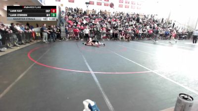 132 lbs Quarterfinal - Liam Kay, Shepherd Hill vs Liam O'brien, Marblehead/Swampscott