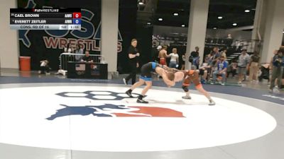 68 kg Cons. Rd Of 16 - Cael Brown, All-American Wrestling Club vs Everett Zeitler, Aviators Wrestling