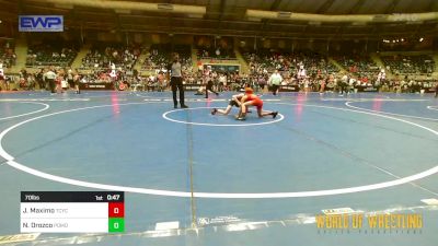 70 lbs Consi Of 16 #2 - Julian Maximo, Tuscon Cyclones vs Noah Orozco, Pomona Elite