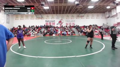 235 lbs Champ. Round 3 - Abrianna Barron, Rocky Mountain vs Maya Martinez, Buhl