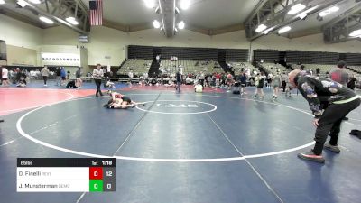 85 lbs Rr Rnd 4 - Daniel Finelli, Revival Green vs Jake Munsterman, Team Demolition Elite