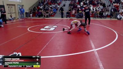 105 lbs Quarterfinal - Nathan Muma, NWWC vs Tommy Baxter, Punisher Wrestling Company