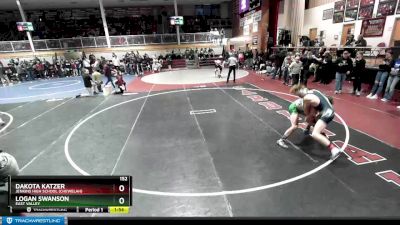 152 lbs Champ. Round 1 - Dakota Katzer, Jenkins High School (Chewelah) vs Logan Swanson, East Valley