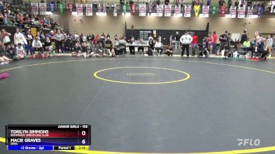 155 lbs Cons. Semi - Macie Graves, Iowa vs Torilyn Simmons, Doomsday Wrestling Club