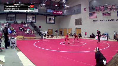 145 lbs Champ. Round 1 - Skyelynn Ripley, Pacific University vs Haylie Briscoe, William Jewell College