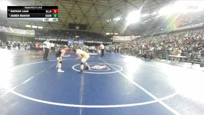 Boys 2A 157 lbs Cons. Round 2 - Nathan Laas, Bellingham vs James Mason, Sequim