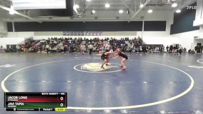 106 lbs Cons. Round 3 - Javi Tapia, Warren vs Jacob Long, Etiwanda