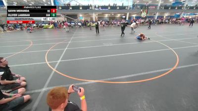 130 lbs Quarterfinal - Gavin Meranda, Unattached vs Oliver Lamiman, Unattached