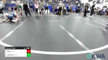 70 lbs Quarterfinal - Iker Cole, Weatherford Youth Wrestling vs Eli Winburn, Marlow Outlaws