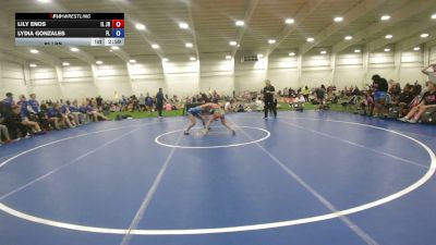 95 lbs Lily Enos, Illinois vs Lydia Gonzales, Florida