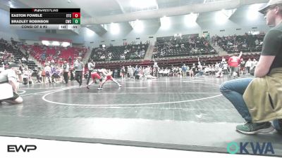 80 lbs Consi Of 8 #2 - Easton Fowble, Owasso Takedown Club vs Bradley Robinson, Claremore Wrestling Club
