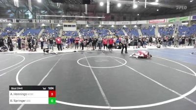 106 lbs Rr Rnd 4 - August Hennings, Nebraska Boyz vs Brody Springer, 308 Wrestling Academy