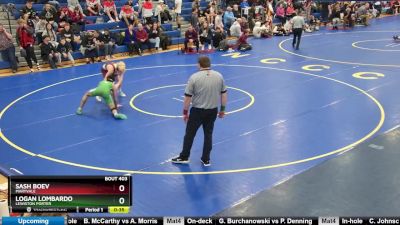 131 lbs Cons. Round 4 - Logan Lombardo, Lewiston Porter vs Sash Boev, Maryvale