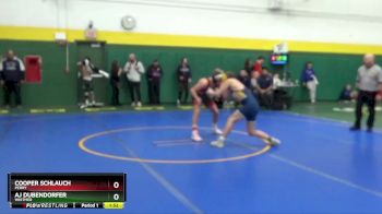 120 lbs Champ. Round 2 - Cooper Schlauch, Perry vs AJ Dubendorfer, Whitmer