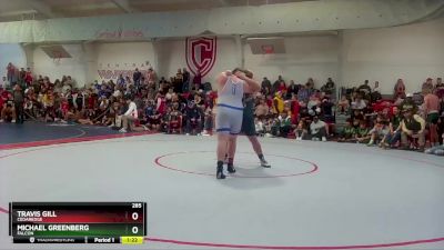 285 lbs Champ. Round 1 - Travis Gill, Cedaredge vs Michael Greenberg, Falcon