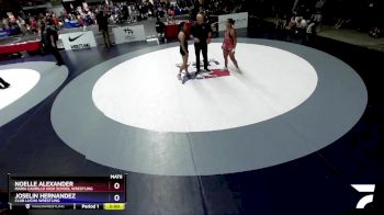 145 lbs Round 3 - Noelle Alexander, Maria Carrillo High School Wrestling vs Joselin Hernandez, Club Lucha Wrestling