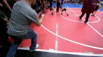 46 lbs Round Of 16 - Johnny Weisinger, Wyandotte Youth Wrestling vs Alex Korte, Wagoner Takedown Club