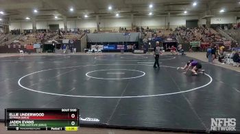 Girls 107 lbs Semifinal - Ellie Underwood, Seymour (Girls) vs Jaden Evans, Alvin C. York Institute (Girls)