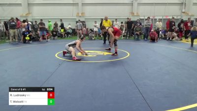 E-153 lbs Consi Of 8 #1 - Rider Ludrosky, WV vs Tyson Wolcott, TN