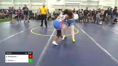 161.6-180 lbs Round 1 - Akira Bradshaw, MI vs Chelsea Wilson, PA