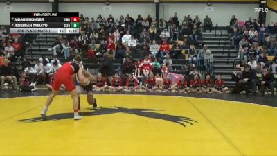 144 lbs 3rd Place Match - Aidan Ehlinger, Linn-Mar vs Jeremiah Tamayo, Cedar Falls