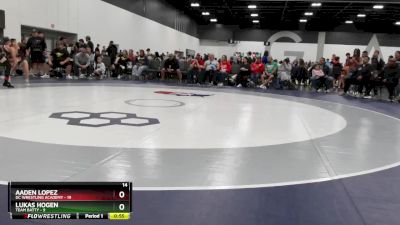 95 lbs Round 3 (6 Team) - Lukas Hogen, Team Batty vs Aaden Lopez, DC Wrestling Academy