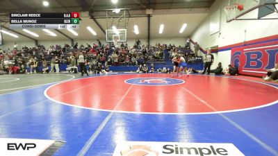 102 lbs Consolation - Sinclair Reece, Broken Arrow Girls vs Bella Munoz, Glenpool