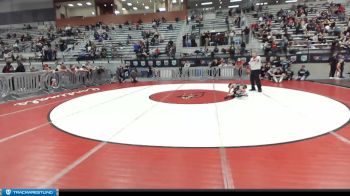 49 lbs Quarterfinal - Brandon Bourassa, Team Real Life Wrestling vs Elias McEwen, Mine Yard Dogs Wrestling Club