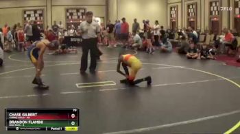 70 lbs Round 2 (4 Team) - Chase Gilbert, SVRWC Gold vs Brandon Flamini, Bad Bass