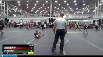 64 lbs Round 1 (4 Team) - Mason Brown, Warhawks Black vs Mason Sigle, PA Alliance Blue