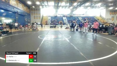 113 lbs Round 7 (8 Team) - Derik Kiefer, Athens Christian vs Joseph Obstaculo, Eagles WC