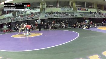 130 lbs Round 3 (3 Team) - Kayla Cramer, Manhattan HS vs Jordan Heibult, Eaglecrest