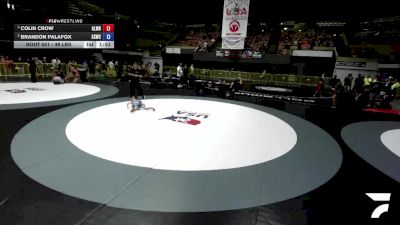 49 lbs Semis - Colin Crow, Gladiator Wrestling vs Brandon Palafox, Southwest Stallions Wrestling Club