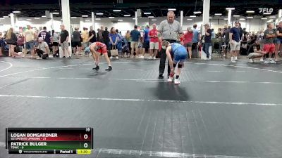 88 lbs Round 2 (6 Team) - Logan Bomgardner, U2 Upstate Uprising vs Patrick Bulger, TDWC